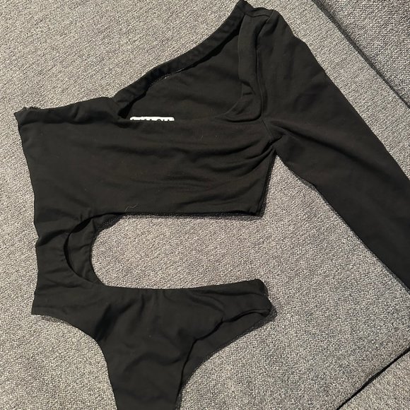 I.AM.GIA Tops - I.AM.GIA Black Cut-Out Bodysuit